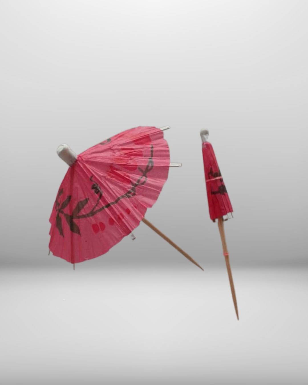 Sombrilla decorativa para bebidas, por unidad