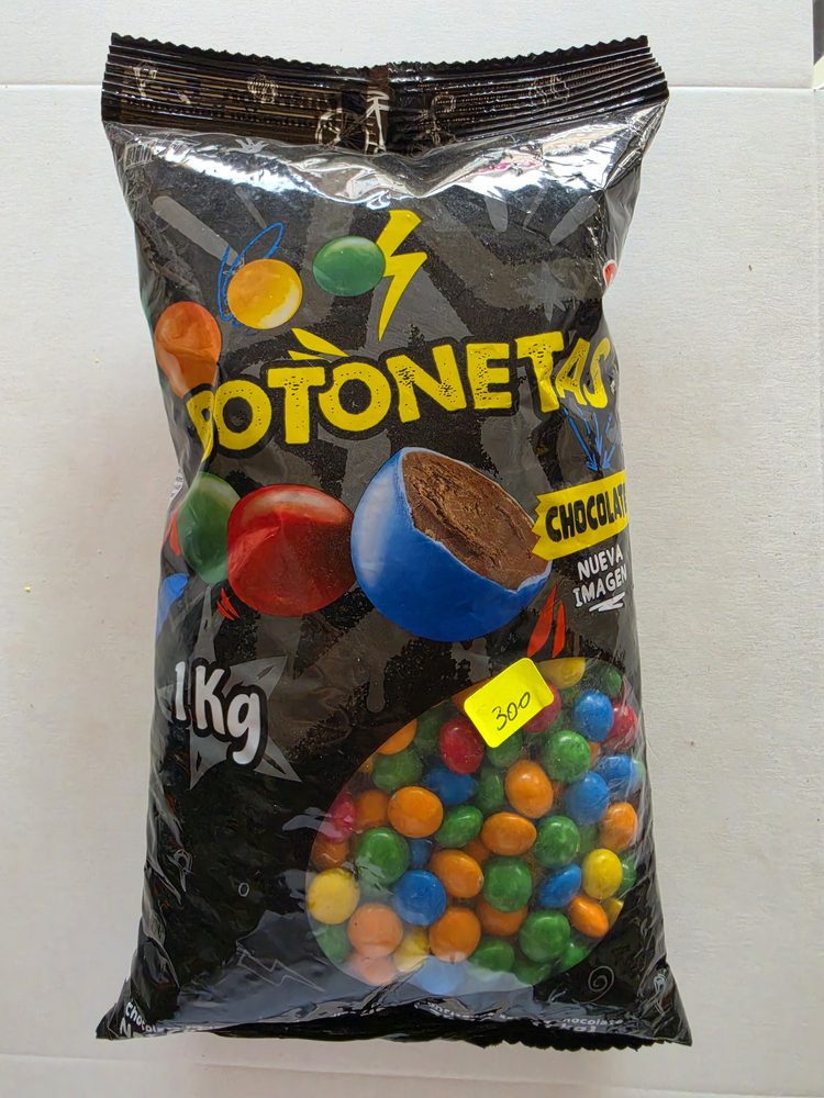 Bolsa de confites de chocolate (botonetas)