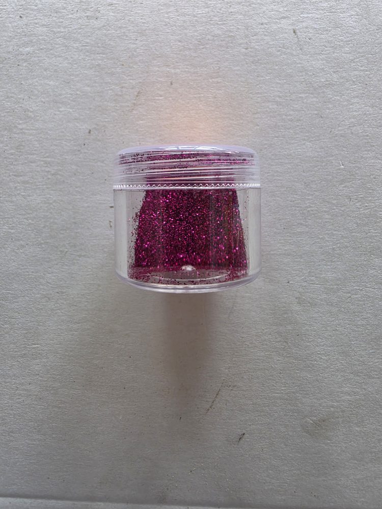 Frasco de escarcha (glitter) fucsia / rosado fuerte