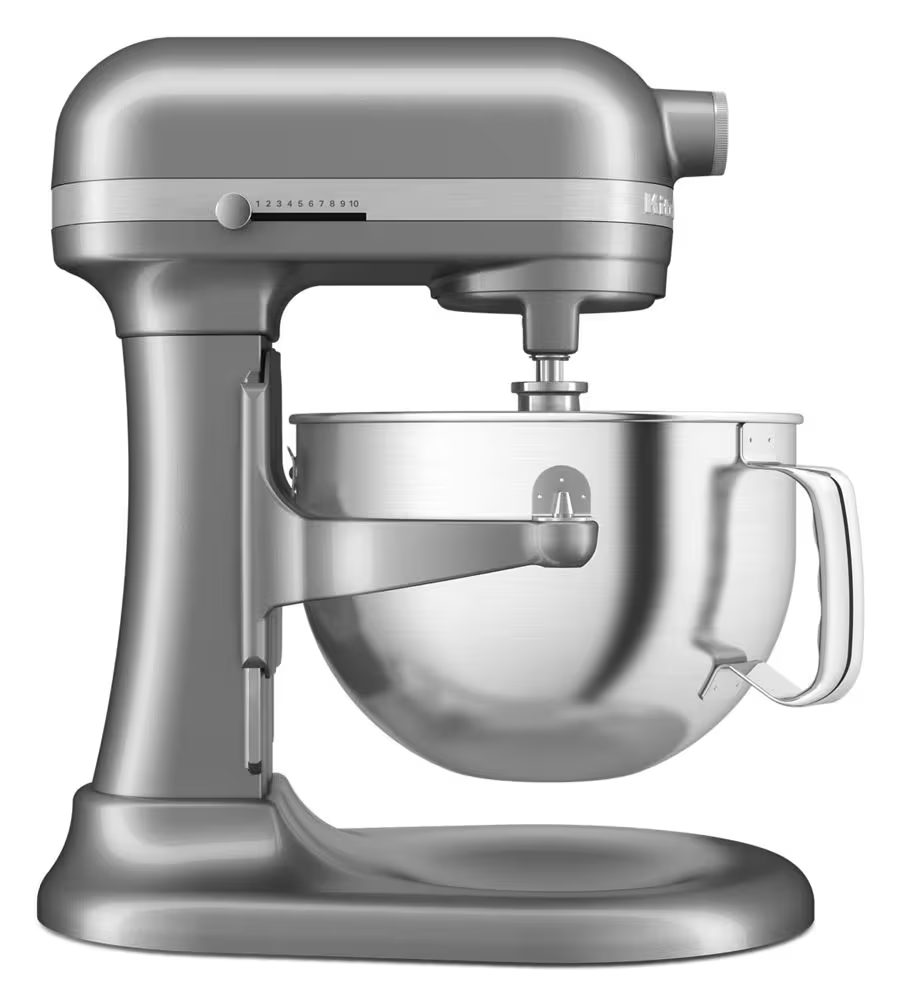 Batidora de pedestal KitchenAid Artisan 6 qt gris plata metálico