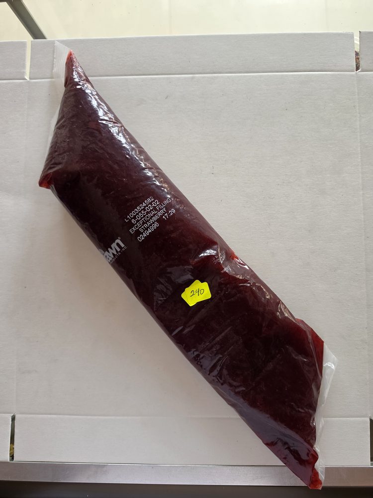 Manga de relleno de fresa color rojo vino oscuro, marca Dawn