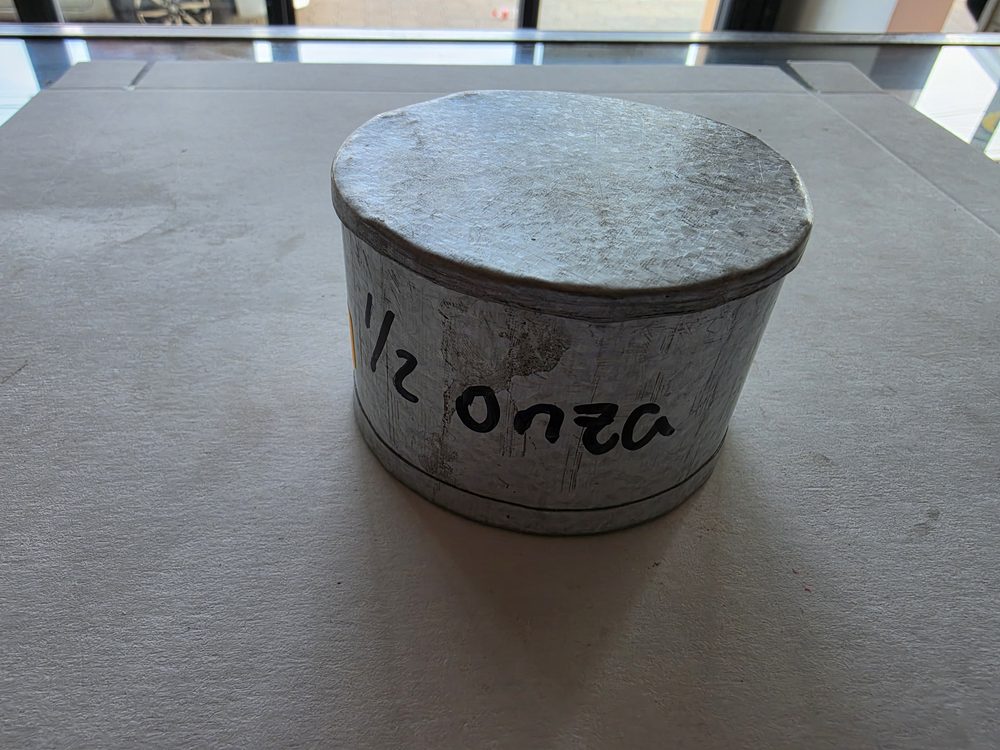 Molde redondo de queque de lamina galvanizada color gris plateado